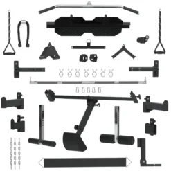 All-in-One Trainer - Poulie Double (2x90 kg), Multipower, Power Rack et Presse à Jambes MX90