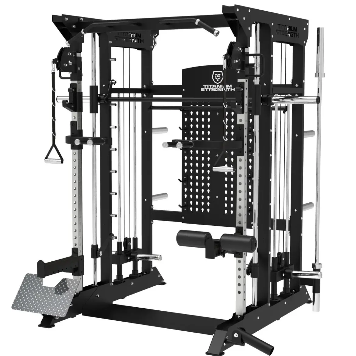 B100 V4 Machine Smith avec Double Poulie + Rack B100 V4