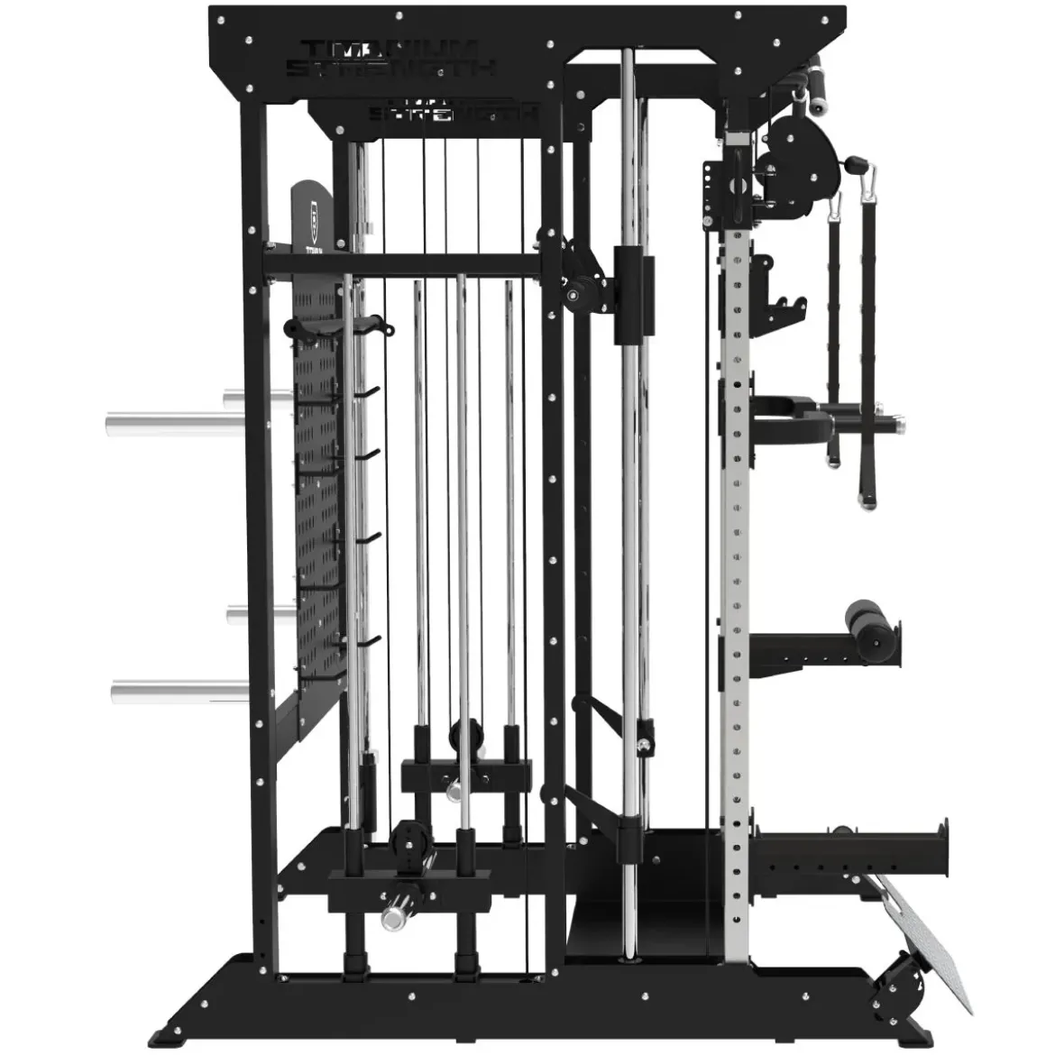 B100 V4 Machine Smith avec Double Poulie + Rack B100 V4