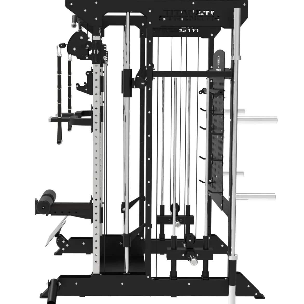 B100 V4 Machine Smith avec Double Poulie + Rack B100 V4