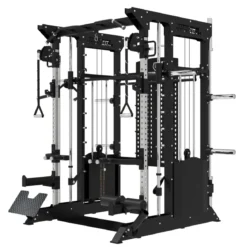 B200 V4 Multipower - Machine Smith avec Double Poulie + Pile de Poids de 240 kg Inclus