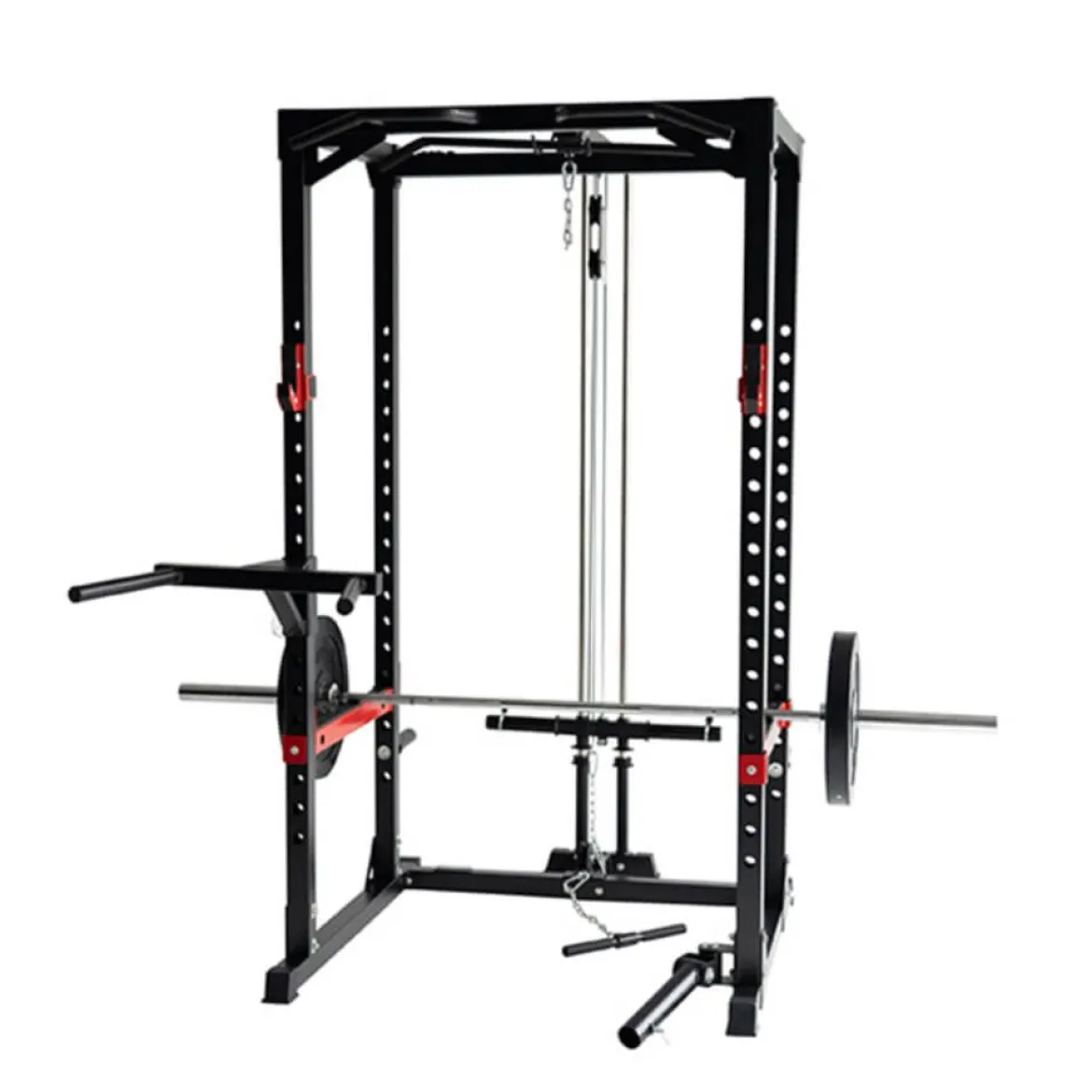 Cage squat combo poulie