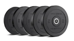 Disque Olympique Bumper Noir 15 KG BP15