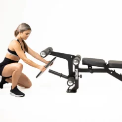 Force USA MyBench V2 - Banc Réglable avec Pupitre de Biceps et Extension de Jambes