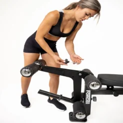 Force USA MyBench V2 - Banc Réglable avec Pupitre de Biceps et Extension de Jambes