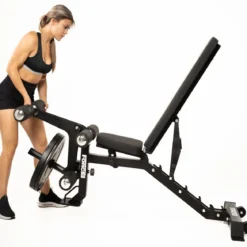 Force USA MyBench V2 - Banc Réglable avec Pupitre de Biceps et Extension de Jambes