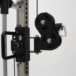 G4 All-In-One Trainer: Rack, Smith Machine et Double Poulie + 154 kg de Poids Inclus
