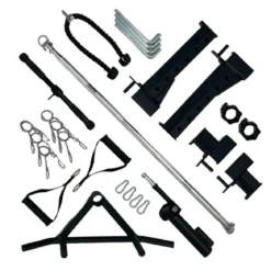 G4 All-In-One Trainer: Rack, Smith Machine et Double Poulie + 154 kg de Poids Inclus