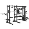 Half Rack avec Poulie Ajustable (100 kg) et Étagères de Rangement E70