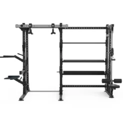 Half Rack avec Poulie Ajustable (100 kg) et Étagères de Rangement E70