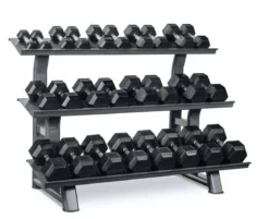 Haltères Hexagonales 2-30Kg + Rack de rangement TH30