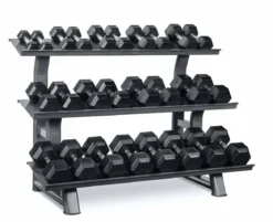 Haltères Hexagonales 2-30Kg + Rack de rangement TH30