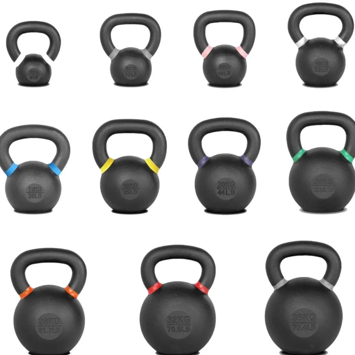 Kettlebells Pro Cast Iron – Poids Russes en Fonte Pleine