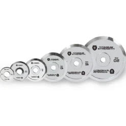 Lot de Disques Olympiques Chromés Powerlifting – 150 kg