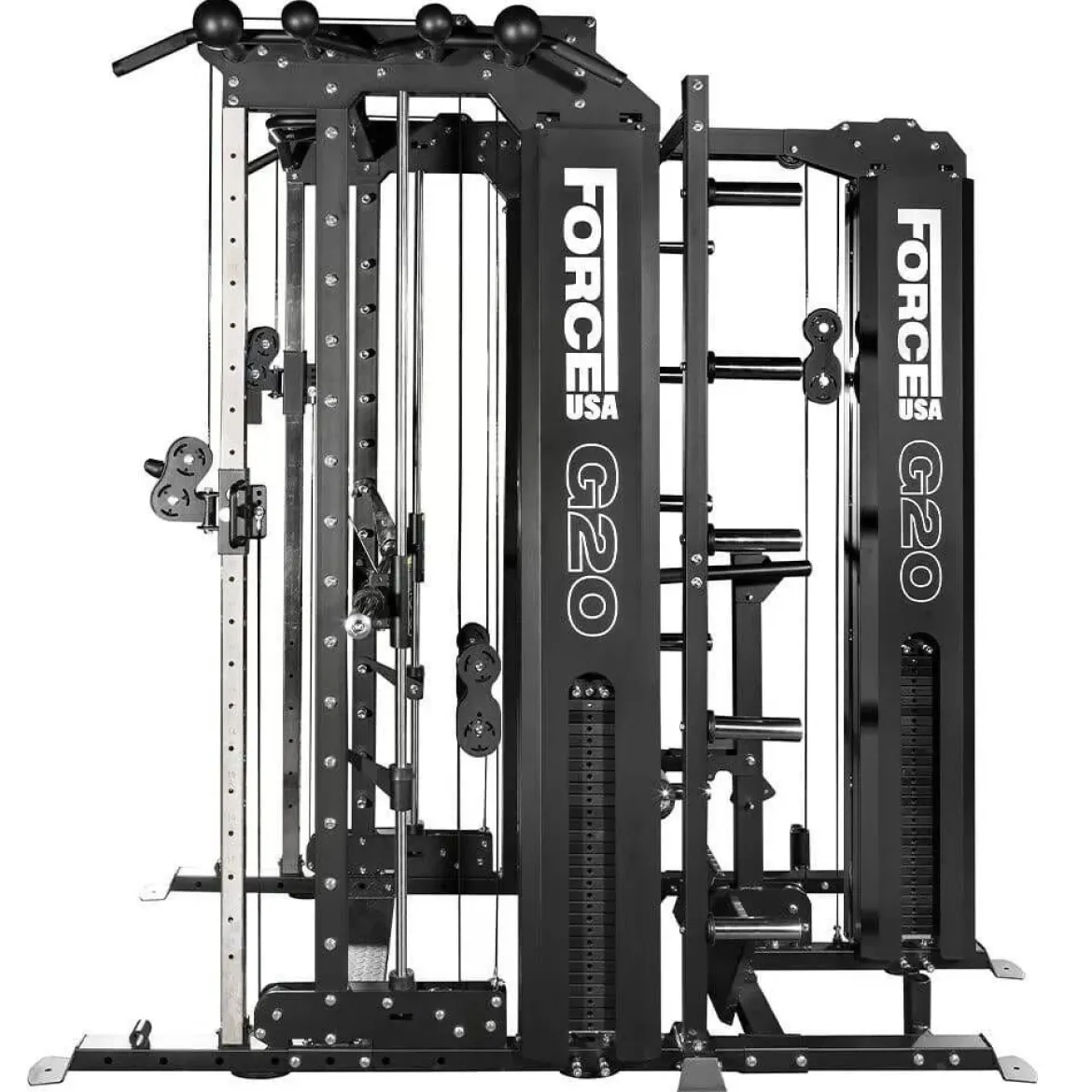 Machine Multifonctionnelle G20 V2 Pro All-In-One Trainer - Smith Machine, Functional Trainer, Power Rack, Vertical Leg Press et Lat and Row Station