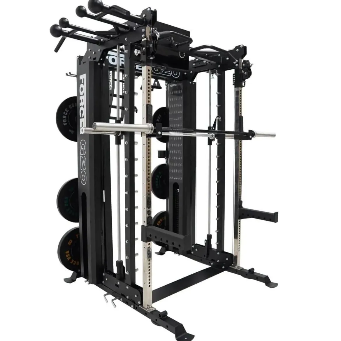 Machine Multifonctionnelle G20 V2 Pro All-In-One Trainer - Smith Machine, Functional Trainer, Power Rack, Vertical Leg Press et Lat and Row Station