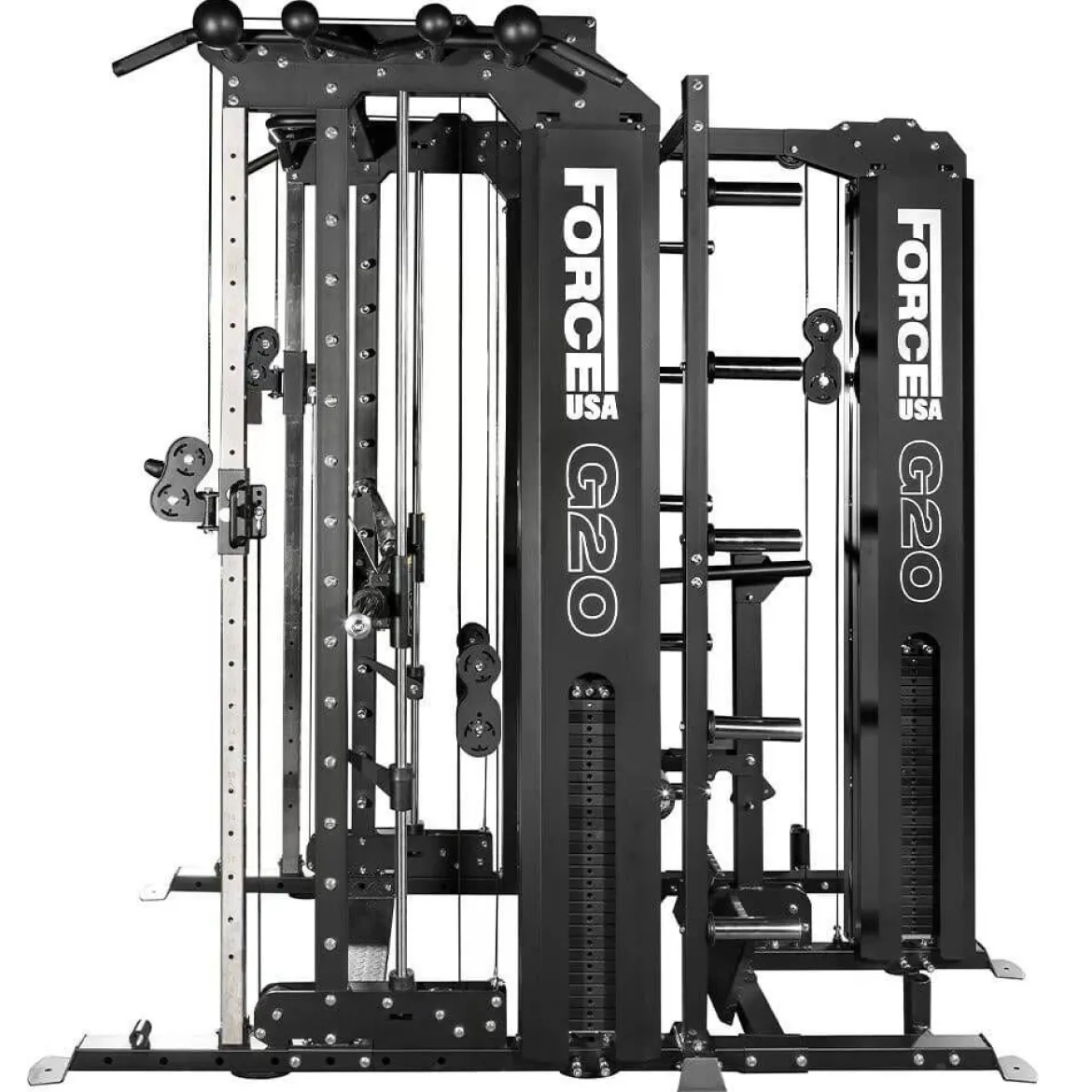 Machine Multifonctionnelle G20 V2 Pro All-In-One Trainer - Smith Machine, Functional Trainer, Power Rack, Vertical Leg Press et Lat and Row Station