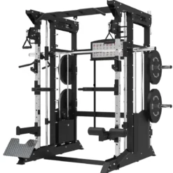 MULTIPOWER - MACHINE SMITH AVEC DOUBLE POULIE + PILE DE POIDS DE 200 KG INCLUS B200 V3 BLACK SERIES