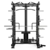 MULTIPOWER - MACHINE SMITH AVEC DOUBLE POULIE + RACK + POULIE HAUTE ET BASSE + 270 KG DE PLAQUES INCLUSES B300