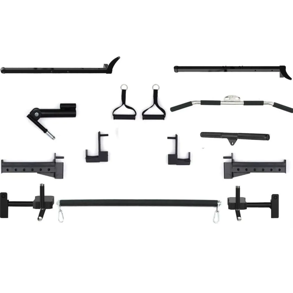 MULTIPOWER - MACHINE SMITH AVEC DOUBLE POULIE + RACK + POULIE HAUTE ET BASSE + 270 KG DE PLAQUES INCLUSES B300