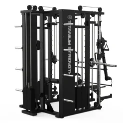 MULTIPOWER - MACHINE SMITH AVEC DOUBLE POULIE + RACK + POULIE HAUTE ET BASSE + 270 KG DE PLAQUES INCLUSES B300