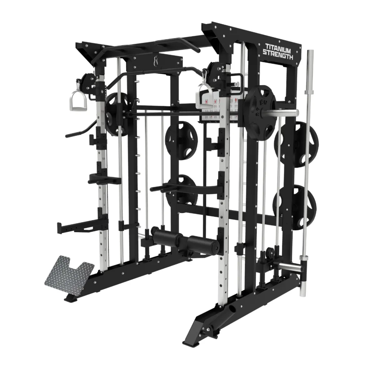 Multipower - Machine Smith avec Double Poulie + Rack B100 V3