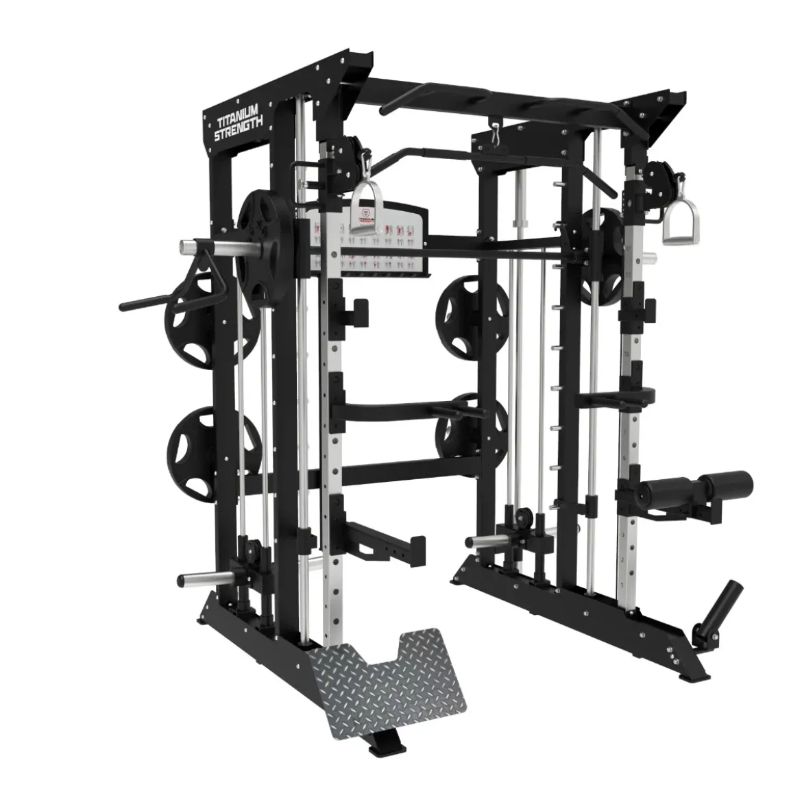 Multipower - Machine Smith avec Double Poulie + Rack B100 V3