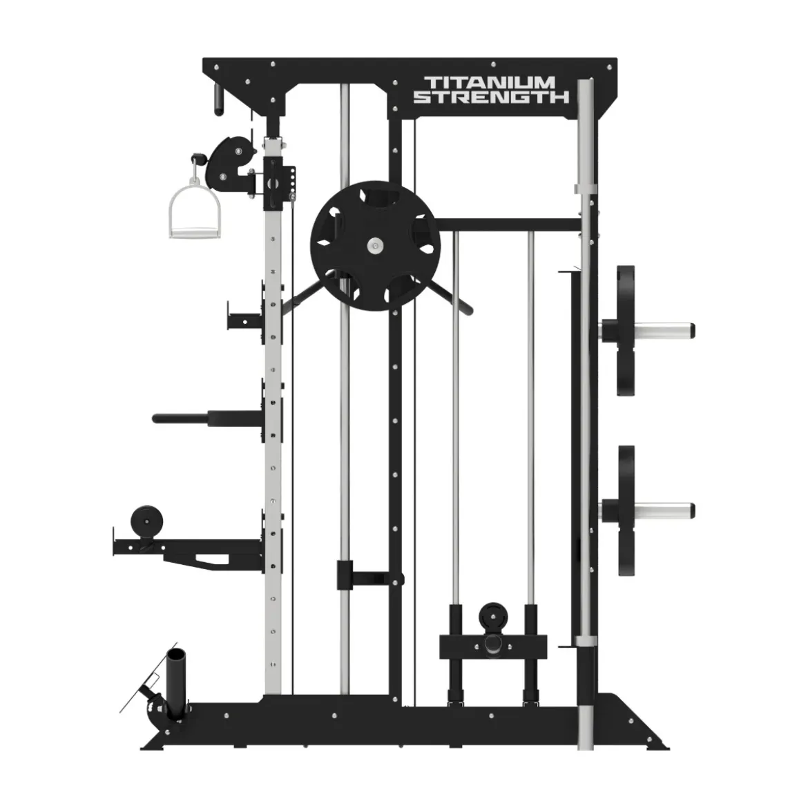 Multipower - Machine Smith avec Double Poulie + Rack B100 V3