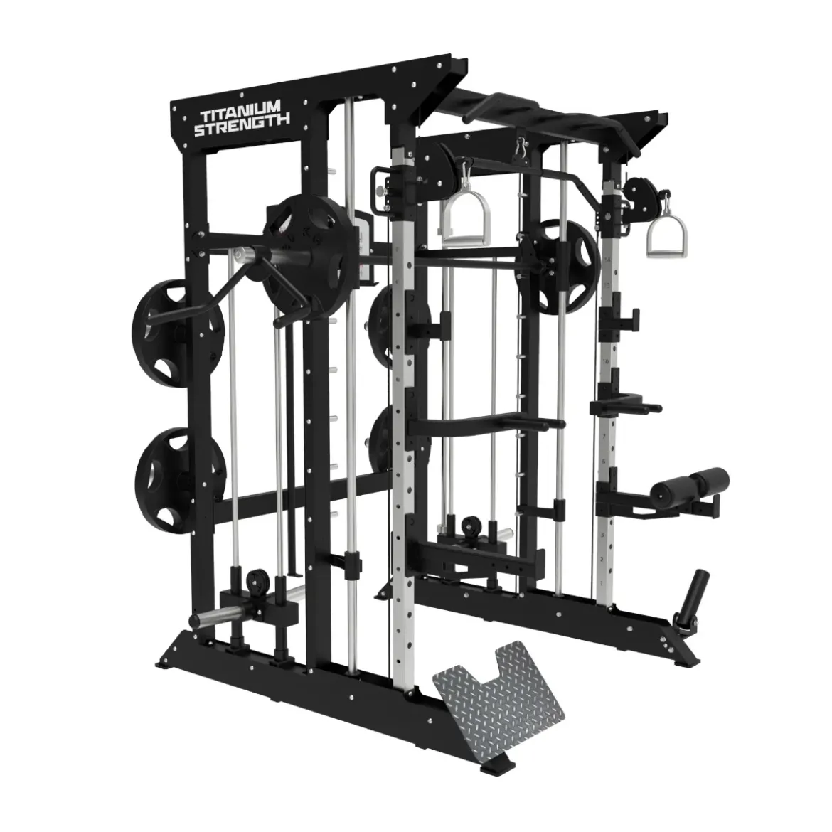 Multipower - Machine Smith avec Double Poulie + Rack B100 V3