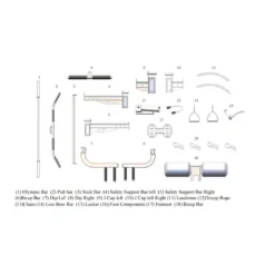 Multipower - Machine Smith avec Double Poulie + Rack B100 V3