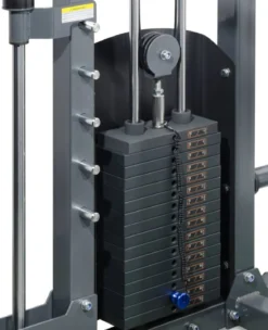 Multipower - Machine Smith Professionnelle avec Double Poulie + Rack FT3