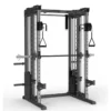 Multipower - Machine Smith Professionnelle avec Double Poulie + Rack FT3 V2
