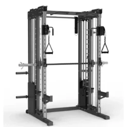 Multipower - Machine Smith Professionnelle avec Double Poulie + Rack FT3 V2