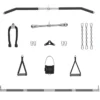 Poulie Double Réglable + Smith avec charges intégrées (2 x 90 kg) – FT90 pliable