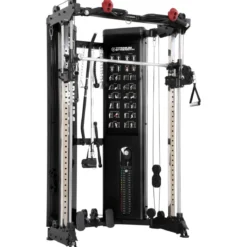 Poulie Double Réglable + Smith avec charges intégrées (2 x 90 kg) – FT90 pliable
