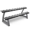 Rack d'Haltères avec Supports - 2 Étagères (10 Paires)