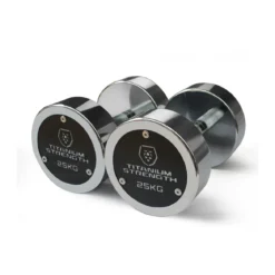 Set d’Haltères Chromées 2,5–30 kg (12 paires) + Rack