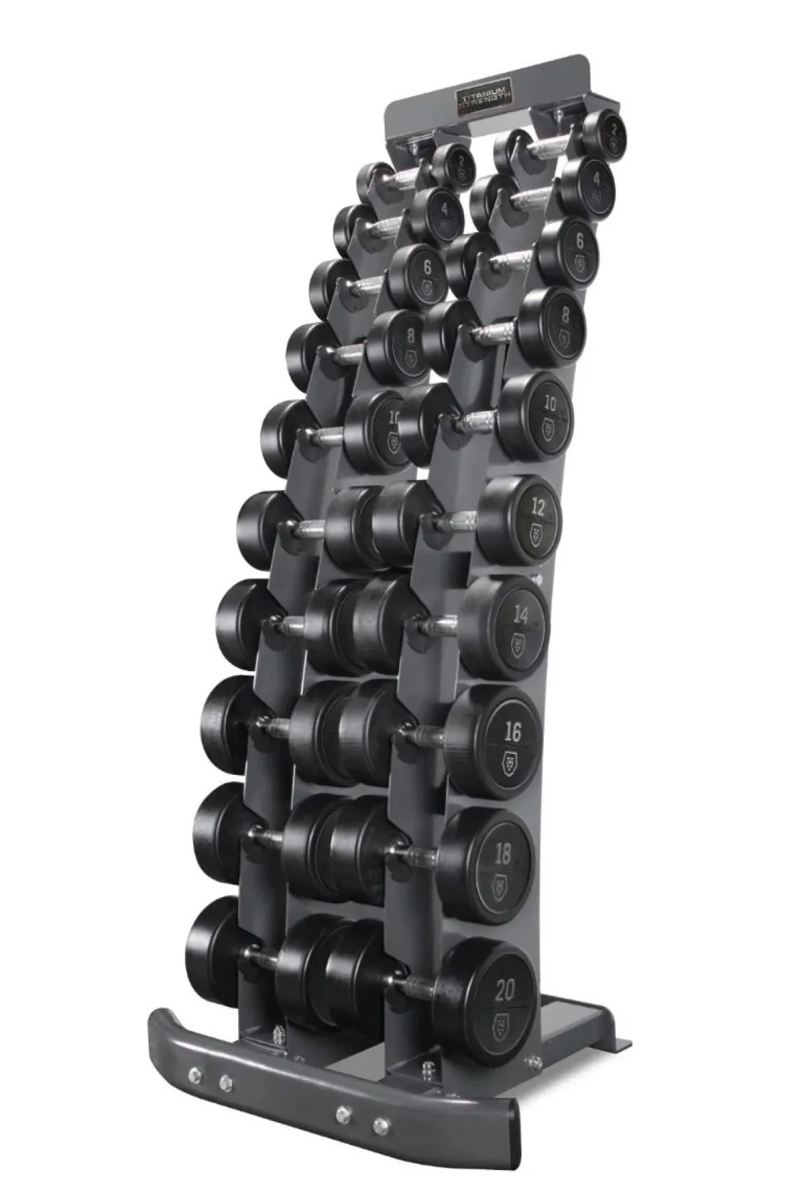 Set d'haltères 2- 20kg TV20 + Rack