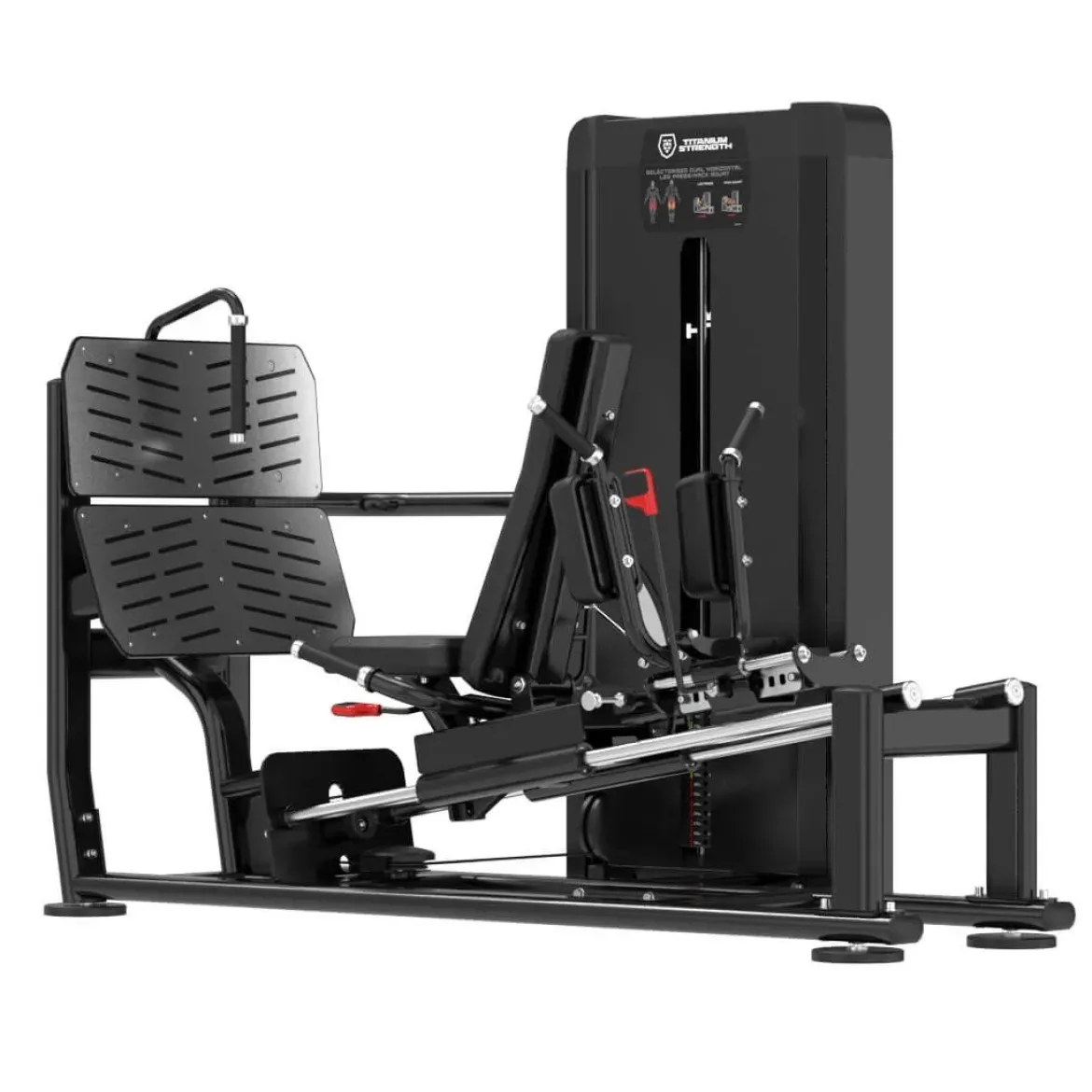Sélectorisée Dual Presse à Jambes Horizontale / Squat Hack