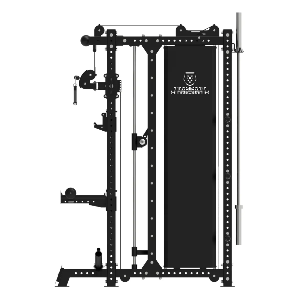Smith Machine Multifonctionnelle B500 PRO - Machine Smith Commerciale à Double Poulie + Rack