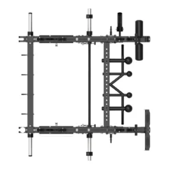 Smith Machine Multifonctionnelle B500 PRO - Machine Smith Commerciale à Double Poulie + Rack