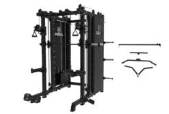 Smith Machine Multifonctionnelle B500 PRO - Machine Smith Commerciale à Double Poulie + Rack