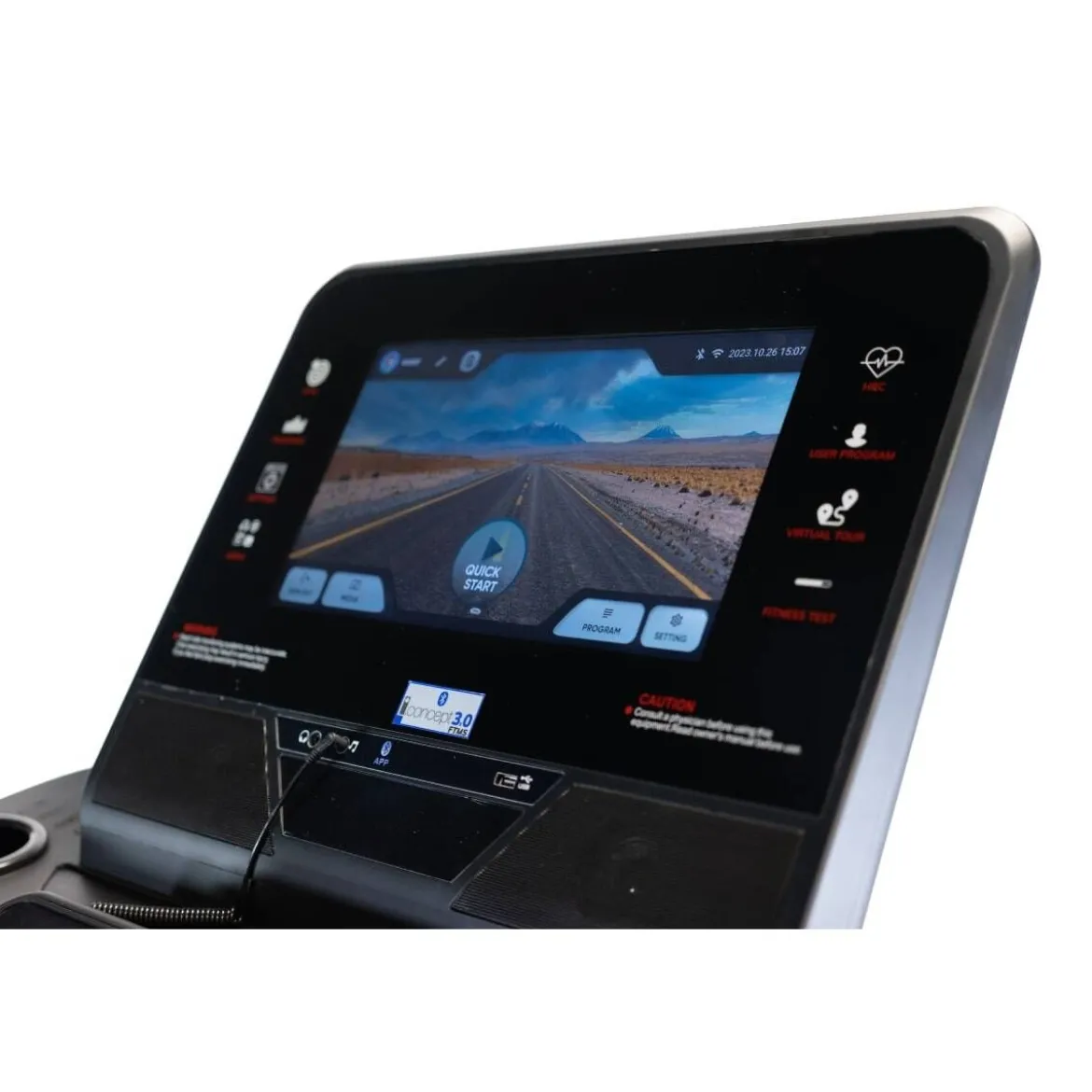 TAPIS DE COURSE MULTIMÉDIA PROFESSIONNEL TM900 TFT AVEC ÉCRAN TACTILE DE 16” - 22 KM/H
