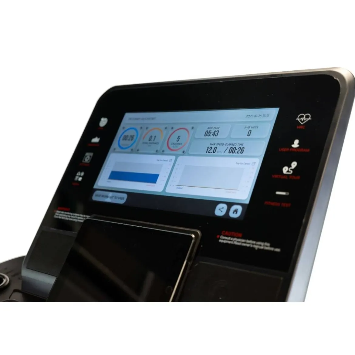 TAPIS DE COURSE MULTIMÉDIA PROFESSIONNEL TM900 TFT AVEC ÉCRAN TACTILE DE 16” - 22 KM/H