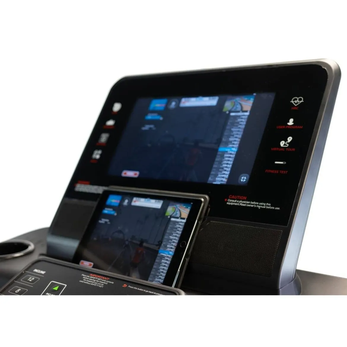 TAPIS DE COURSE MULTIMÉDIA PROFESSIONNEL TM900 TFT AVEC ÉCRAN TACTILE DE 16” - 22 KM/H